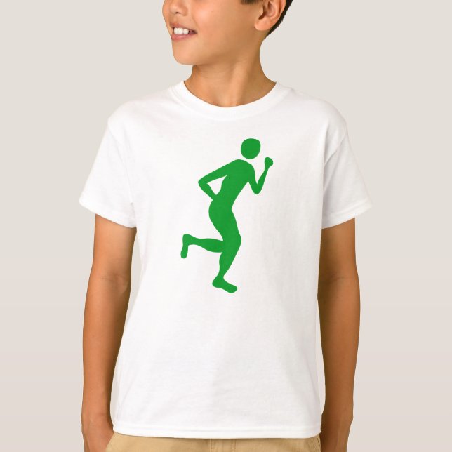 Camiseta Runner (Masculino) - Verde-Grama (Frente)