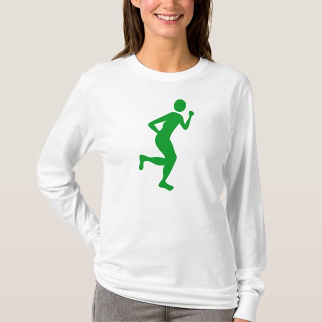 Camiseta Runner (Masculino) - Verde-Grama (Frente)