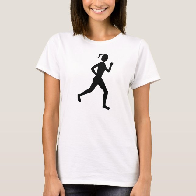 Camiseta Runner (Mulher) - Preto (Frente)