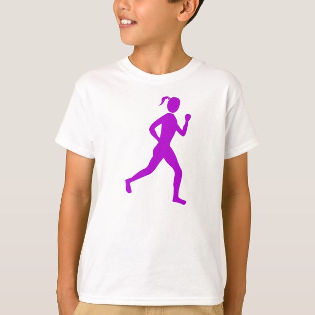 Camiseta Runner (Mulher) - Roxo (Frente)