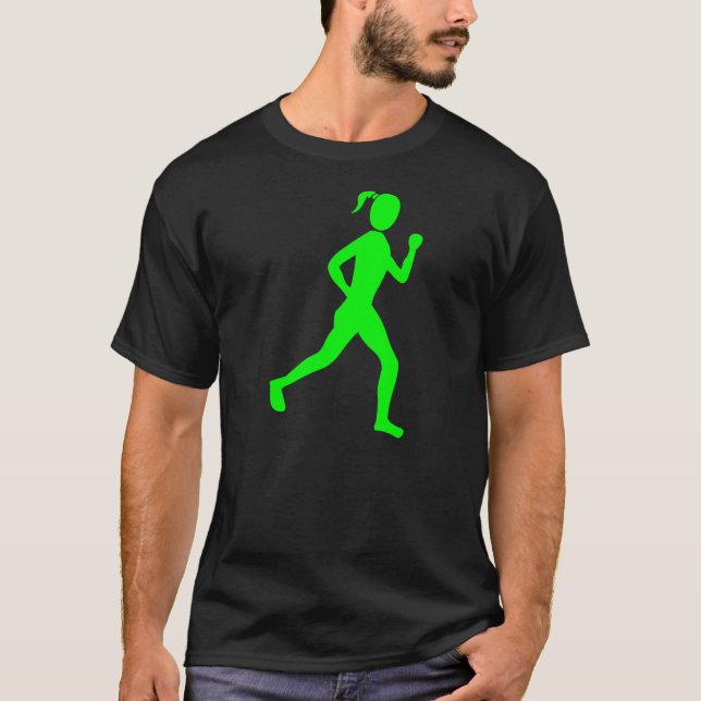 Camiseta Runner (Mulher) - Verde (Frente)