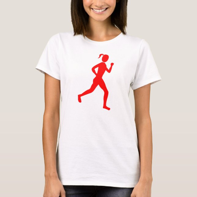 Camiseta Runner (Mulher) - Vermelho (Frente)