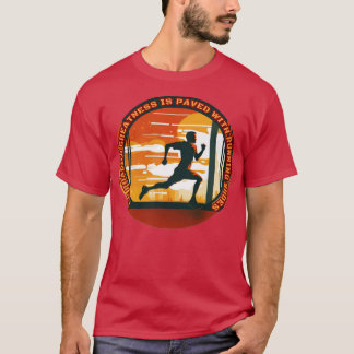 Camiseta Runner Paved com Calçados em Execução