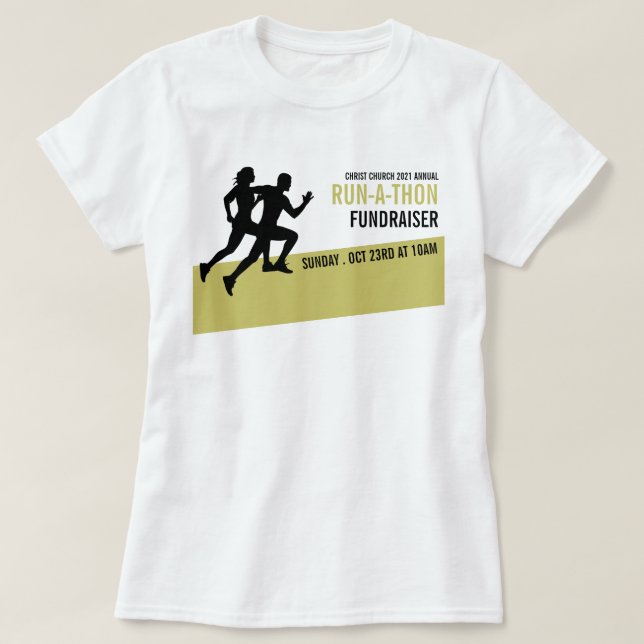Camiseta Runner Silhouette, evento Charity Run-a-Thon (Frente do Design)