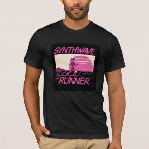 Camiseta Runner Synthwave - T-Shirt Neon de Futuro Retroati