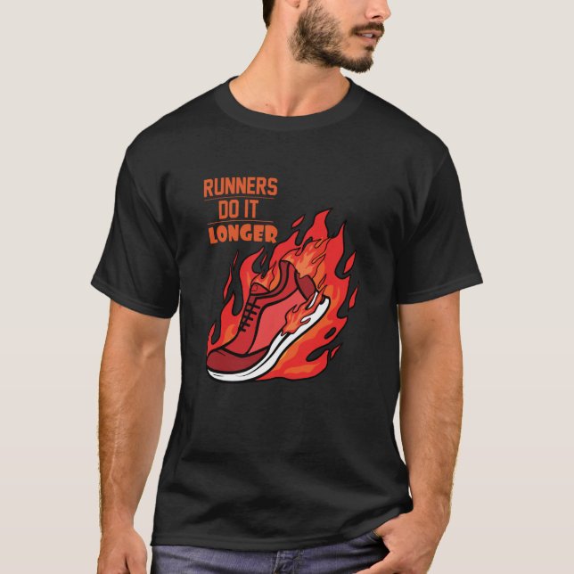 Camiseta Runners Do Longer Running Sport Triathlon Marathon (Frente)