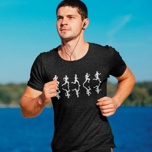 Camiseta Runners Refletivos Executando Joggers Através do P
