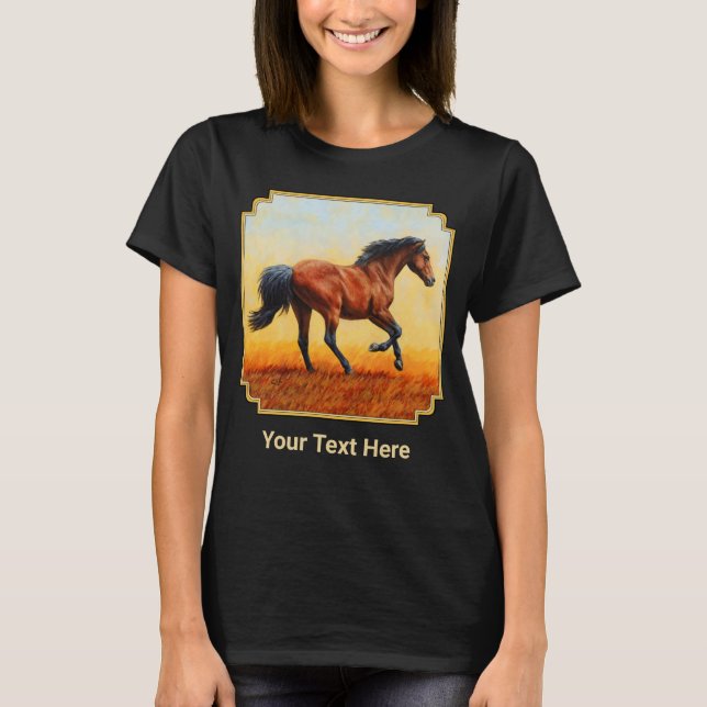 Camiseta Running Bay Mustang Wild Horse (Frente)
