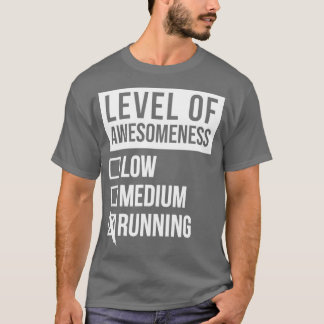 Camiseta Running Funny Art Level Of Running For Women