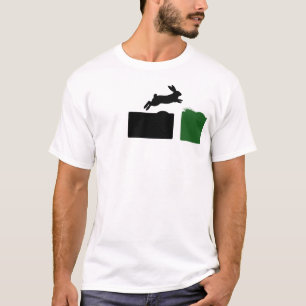 Camiseta Running Jump Rabbit Tee   Camisa Gráfica 