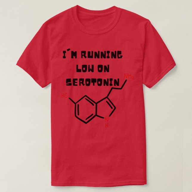 Camiseta Running Low On Serotonin Essentual Running Low On  (Frente do Design)