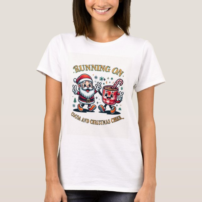 Camiseta Running on Christmas Cheer (Frente)