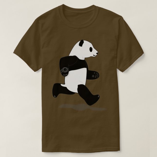 Camiseta Running Panda (Frente do Design)