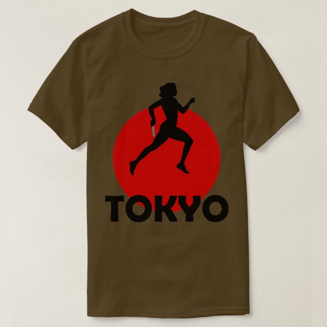 Camiseta Running relay em Tóquio Japão (Frente do Design)