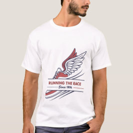Camiseta Running the Race Since 1976 Black History Month Tr