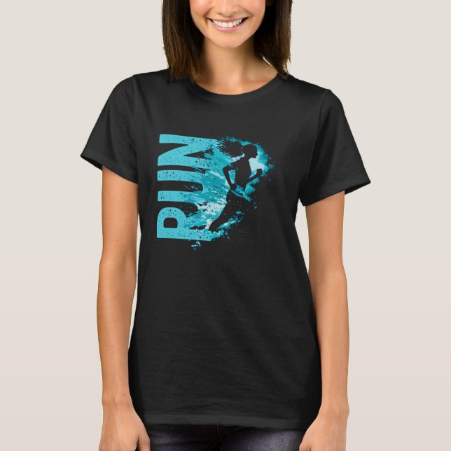 Camiseta Running Walking  Runner Girls Women  1 (Frente)