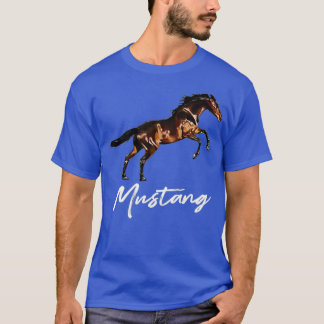 Camiseta Running Wild Mustang Horse breed Equestrian Lover 