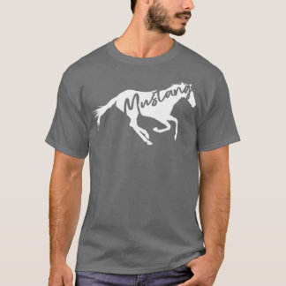 Camiseta Running Wild Mustang Horse Breed Lover Silhouette 