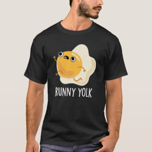 Camiseta Runny Yolk Funny Comida Ovo Pun Dark BG
