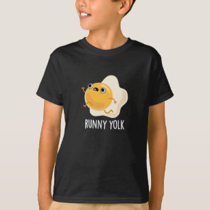 Camiseta Runny Yolk Funny Comida Ovo Pun Dark BG