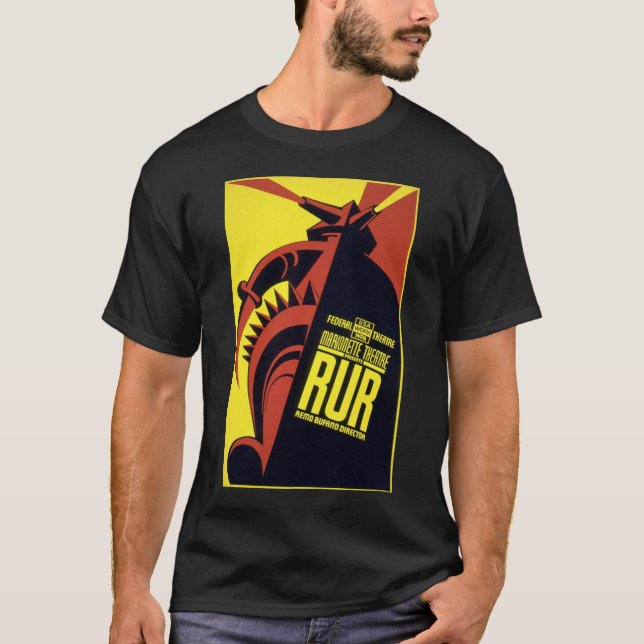 Camiseta RUR - Os robôs universais de Rossum - Karel Čapek (Frente)