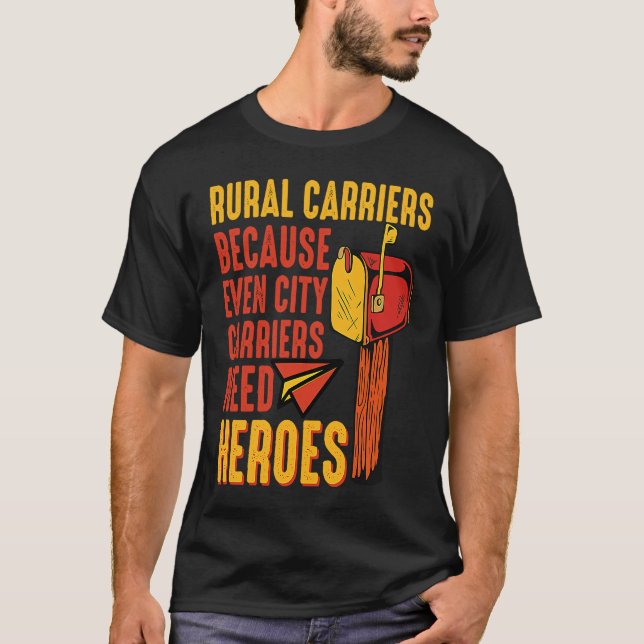Camiseta Rural Carriers Mail Delivery Mailman Postman Posta (Frente)