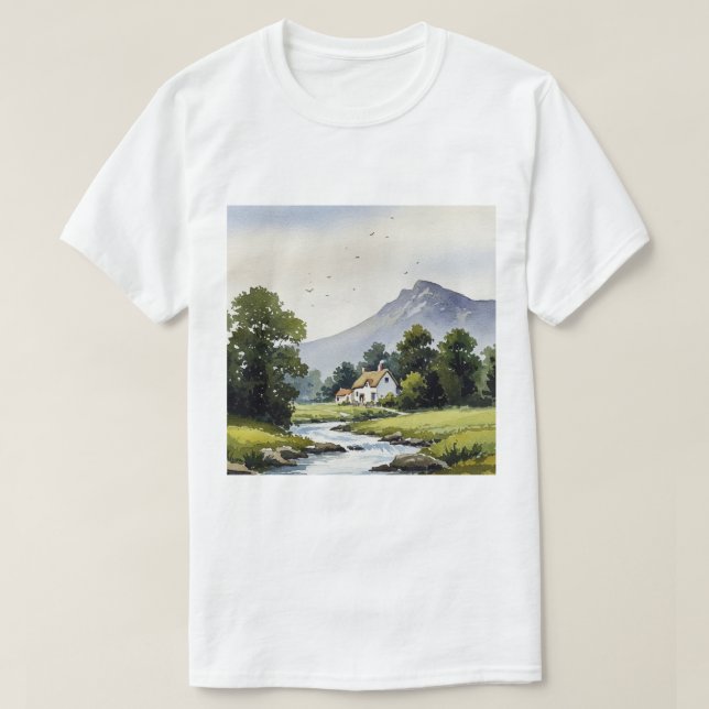 Camiseta Rural landscape (Frente do Design)