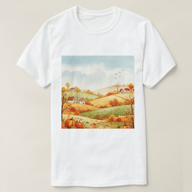 Camiseta Rural landscape (Frente do Design)