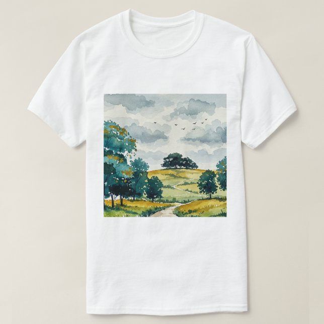 Camiseta Rural landscape (Frente do Design)