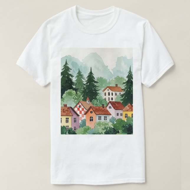 Camiseta Rural landscape (Frente do Design)