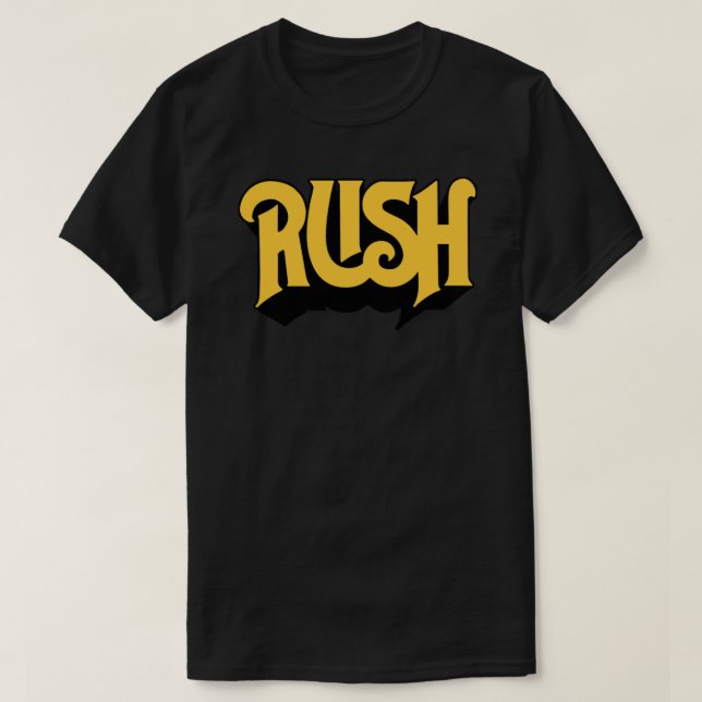 Camiseta Rush Original Yellow Logo Essential T Shirt (Frente do Design)