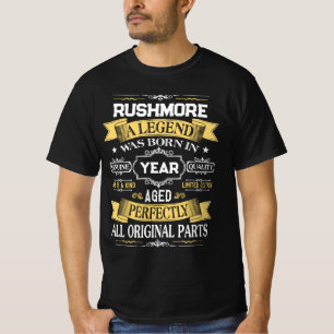 Camiseta RUSHMORE Um Legenda Nasceu em Ano