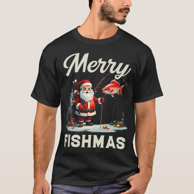 Camiseta russa engraçada de pesca Ñ (Frente)