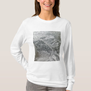 Camiseta Rússia central nevado e obscura que mostra o Ob R