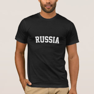 Camiseta RÚSSIA - Design do País Europeu Patriótico