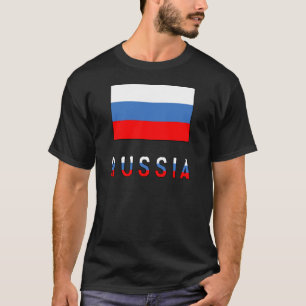 Camiseta Rússia e Bandeira Russa