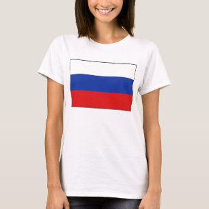 Camiseta Rússia Flag x Map T Shirt
