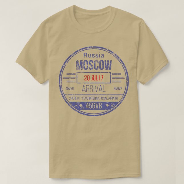 Camiseta Rússia Moscou (Frente do Design)