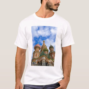 Camiseta Rússia, Moscou, Praça Vermelha, São Basílio