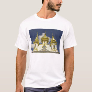 Camiseta Rússia. Petrodvorets. Palácio Peterhof. Pedro, o 4