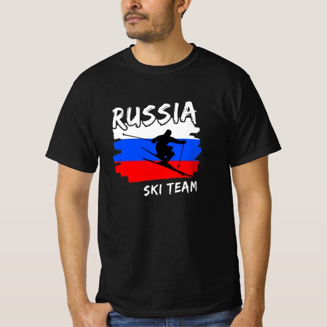 Camiseta Rússia Ski T-Shirt (Frente)