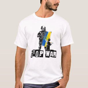 Camiseta RÚSSIA UCRÂNIA PARE A GUERRA Pela Paz Mundial