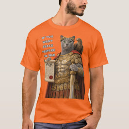 Camiseta Russian Blue Caesar Cat