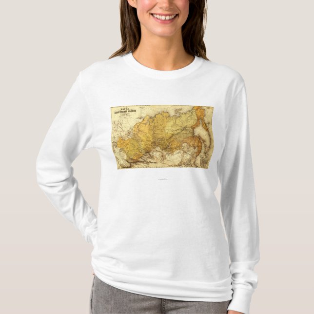 Camiseta RussiaPanoramic MapRussia (Frente)