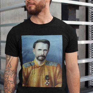 Camiseta Russo Branco Roman Von Ungern Sternberg