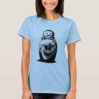 Camiseta Russo mau da boneca de Matryoshka - t-shirt do pop
