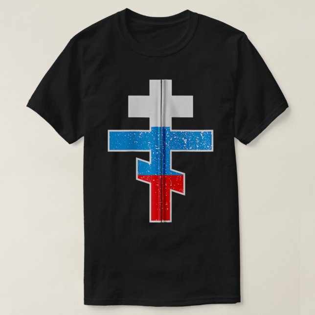 Camiseta Russo Ortodo Cross Zip (Frente do Design)