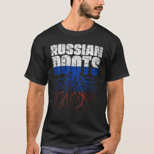 Camiseta Russo Roots Rússia Heritage Flag