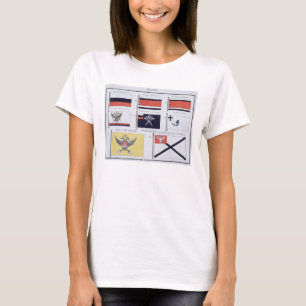 Camiseta Russos Flags, de um livro francês de Flags, c.1819