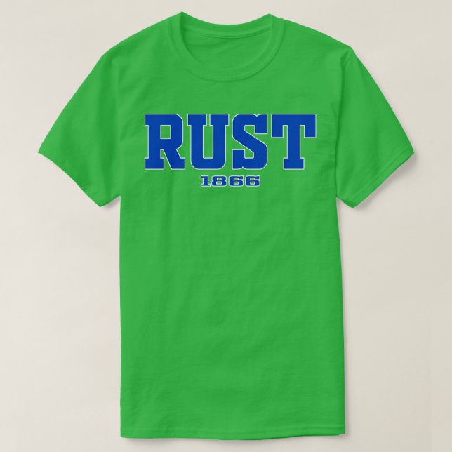 Camiseta Rust 1866 College Roupa 2 (Frente do Design)